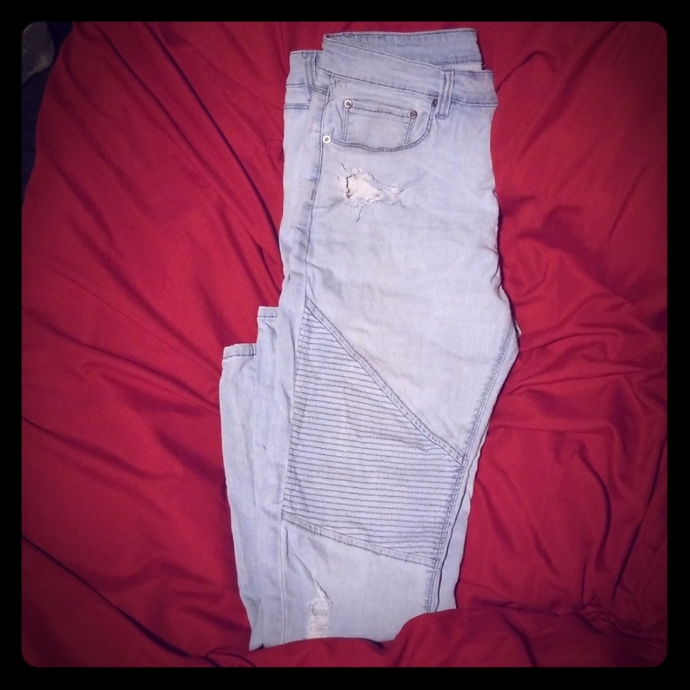 Light blue biker Jean's by jaywalker